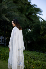 3-PC Unstitched Embroidered Lawn Amani By Raeesa Premium | AM-003