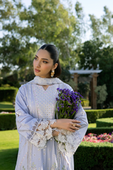3-PC Unstitched Embroidered Lawn Amani By Raeesa Premium | AM-007