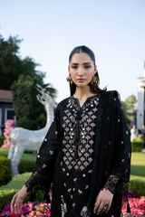 3-PC Unstitched Embroidered Lawn Amani By Raeesa Premium | AM-008