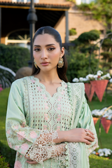 3-PC Unstitched Embroidered Lawn Amani By Raeesa Premium | AM-005
