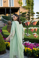3-PC Unstitched Embroidered Lawn Amani By Raeesa Premium | AM-005