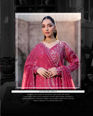 3-PC Unstitched Luxury Viscose Noor E Fajar Dehleez By Raeesa Premium | Novia