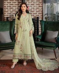 3-PC Unstitched Embroidered Kimora Luxury Formals By Raeesa Premium | HS-32