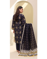 3-PC unstitched Printed Lawn By Zellbury | 0191