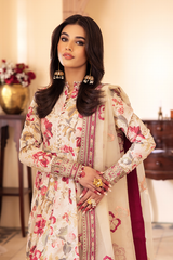 NKG-05 | 3PC Unstitched Embroidered Lawn Nani Ka Ghar By Iznik Fashion