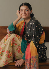 3-PC Unstitched Digital printed Linen Amber Days By Zara Shahjahan | 3A