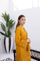 3-PC Unstitched Lawn Embroidered Suit By Wania | WL-468