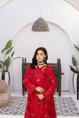 3-PC Unstitched Lawn Embroidered Suit By Wania | WL-476