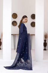 3-PC Unstitched Lawn Embroidered Suit By Wania | WL-469