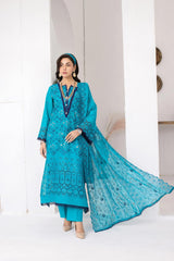 3-PC Unstitched Lawn Embroidered Suit By Wania | WL-472