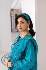 3-PC Unstitched Lawn Embroidered Suit By Wania | WL-472
