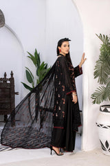 3-PC Unstitched Lawn Embroidered Suit By Wania | WL-474
