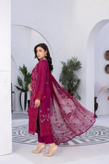 3-PC Unstitched Lawn Embroidered Suit By Wania | WL-471