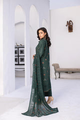 3-PC Unstitched Lawn Embroidered Suit By Wania | WL-467