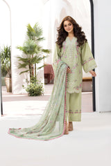 Unstitched 3-PC Embroidered Lawn Vital Collection By Sobia Nazir - VT25-1A