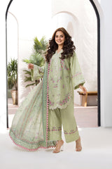 Unstitched 3-PC Embroidered Lawn Vital Collection By Sobia Nazir - VT25-1A