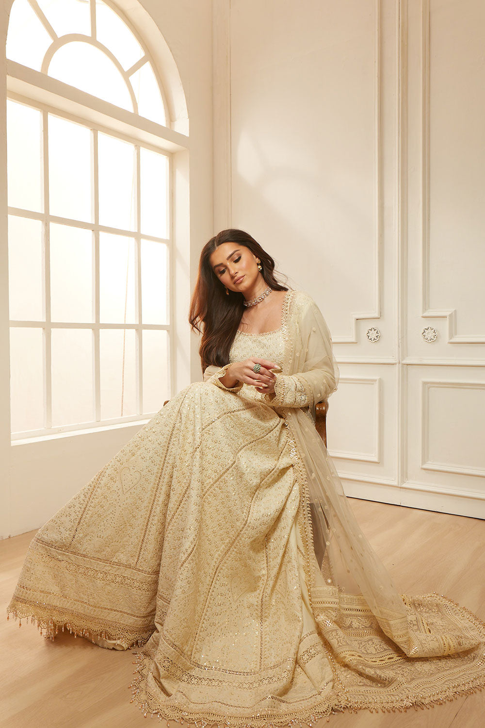 3-PC Unstitched Embroidered Lawn Luxury Lawn By Sobia Nazir | LEE26-1A
