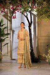 Unstitched 3-PC Embroidered Lawn Vital Collection By Sobia Nazir - VT25-1B