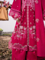 3-PC Unstitched Embroidered Lawn Dil E Raqsum By Parishay | DQ-06