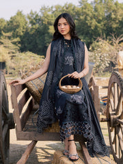 3-PC Unstitched Luxury Lawn Summer Queen By Parishay | SQU-14