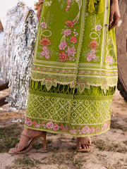 3-PC Unstitched Embroidered Lawn Dil E Raqsum By Parishay | DQ-09