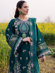 3-PC Unstitched Embroidered Lawn Dil E Raqsum By Parishay | DQ-11