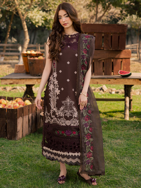 3-PC Unstitched Luxury Lawn Summer Queen By Parishay | SQU-06