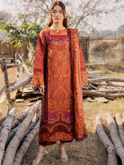 3-PC Unstitched Luxury Lawn Summer Queen By Parishay | SQU-09