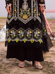 3-PC Unstitched Embroidered Lawn Dil E Raqsum By Parishay | DQ-01