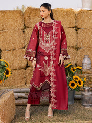 3-PC Unstitched Luxury Lawn Summer Queen By Parishay | SQU-10
