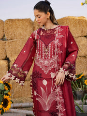 3-PC Unstitched Luxury Lawn Summer Queen By Parishay | SQU-10