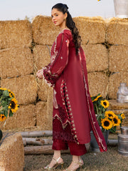 3-PC Unstitched Luxury Lawn Summer Queen By Parishay | SQU-10