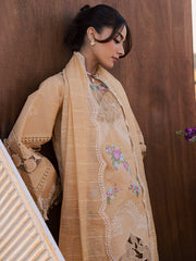 3-PC Unstitched Luxury Lawn Summer Queen By Parishay | SQU-08