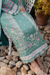 3 PC Unstitched Embroidered Lawn Qline By Qalamkar | QM-06 Omi