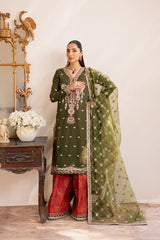 3-PC Unstitched Embroidered Suit Suave By Emaan Adeel | ORAYA