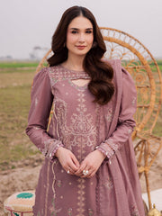 3-PC Unstitched Embroidered Lawn Dil E Raqsum By Parishay | DQ-05