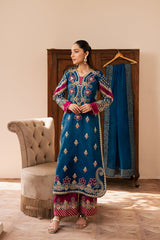 3-PC Unstitched Embroidered Suit Suave By Emaan Adeel | AVOIR