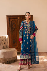 3-PC Unstitched Embroidered Suit Suave By Emaan Adeel | AVOIR