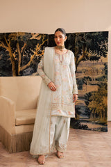 3-PC Unstitched Embroidered Suit Suave By Emaan Adeel | ELAIN