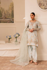 3-PC Unstitched Embroidered Suit Suave By Emaan Adeel | ELAIN