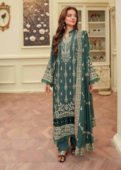 3-PC Unstitched Embroidered Rod Viscose Omid By Johra | JW-068