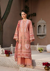 3-PC Unstitched Embroidered Lawn Ek Fasana By Kahf | KLB-5B ADAA