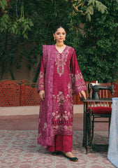 3-PC Unstitched Embroidered Lawn Ek Fasana By Kahf | KLB-7A NAVELI