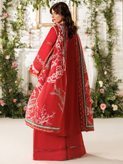 3-PC Unstitched Embroidered Luxury Lawn Marbella By Parishay | MB-02