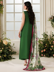 3-PC Unstitched Embroidered Luxury Lawn Marbella By Parishay | MB-04
