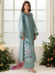 3-PC Unstitched Embroidered Luxury Lawn Marbella By Parishay | MB-11