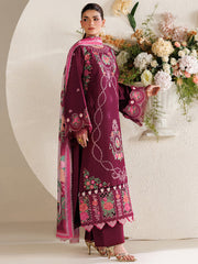 3-PC Unstitched Embroidered Luxury Lawn Marbella By Parishay | MB-03