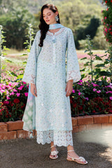 3-PC Unstitched Embroidered Lawn By Jazmin | USE-9305