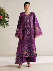 3-PC Unstitched Embroidered Luxury Lawn Marbella By Parishay | MB-07