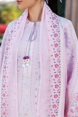 3-PC Unstitched Embroidered Lawn By Jazmin | USE-9304